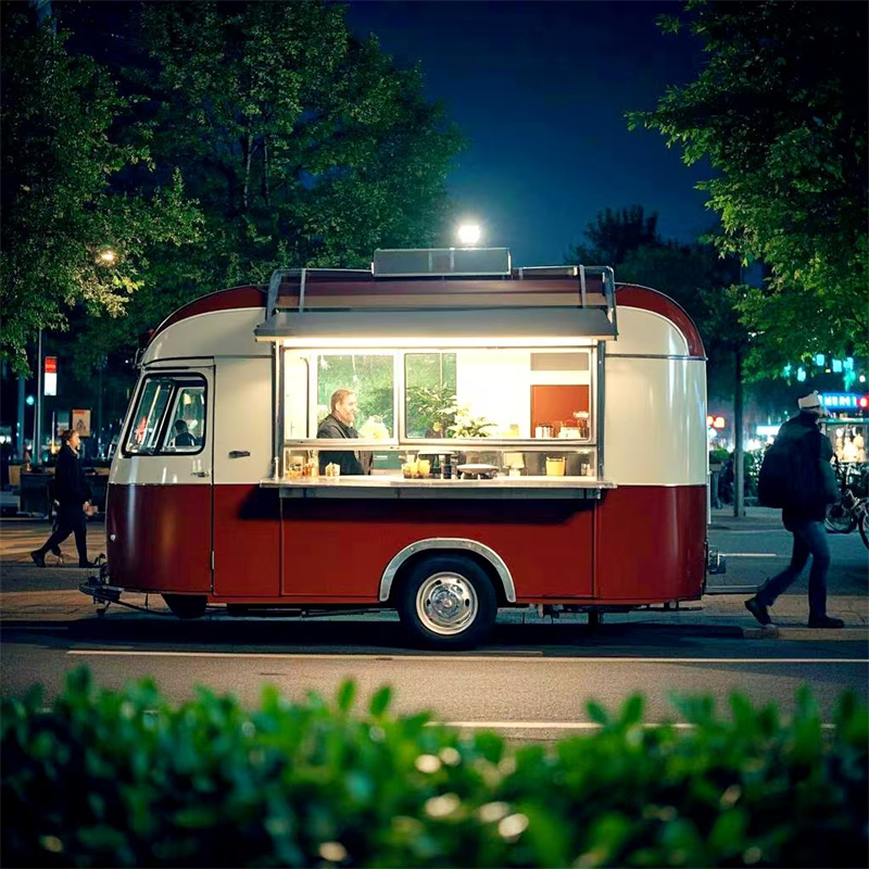 Food And Snacks - Portable Mobile Food Cart Trailer Commercial