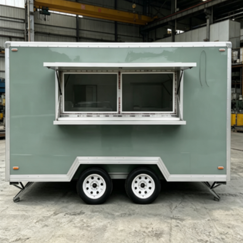 Food Snacks To Sell - Modern Concession Catering Trailer with Large