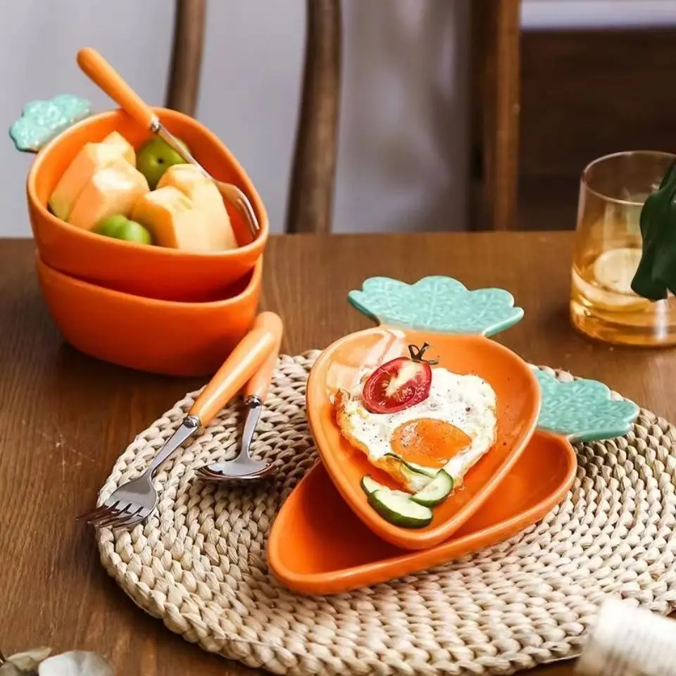 Carrots Cute Ceramics Small Bo - Food Snacks To Eat บทวิจารณ์และราคา