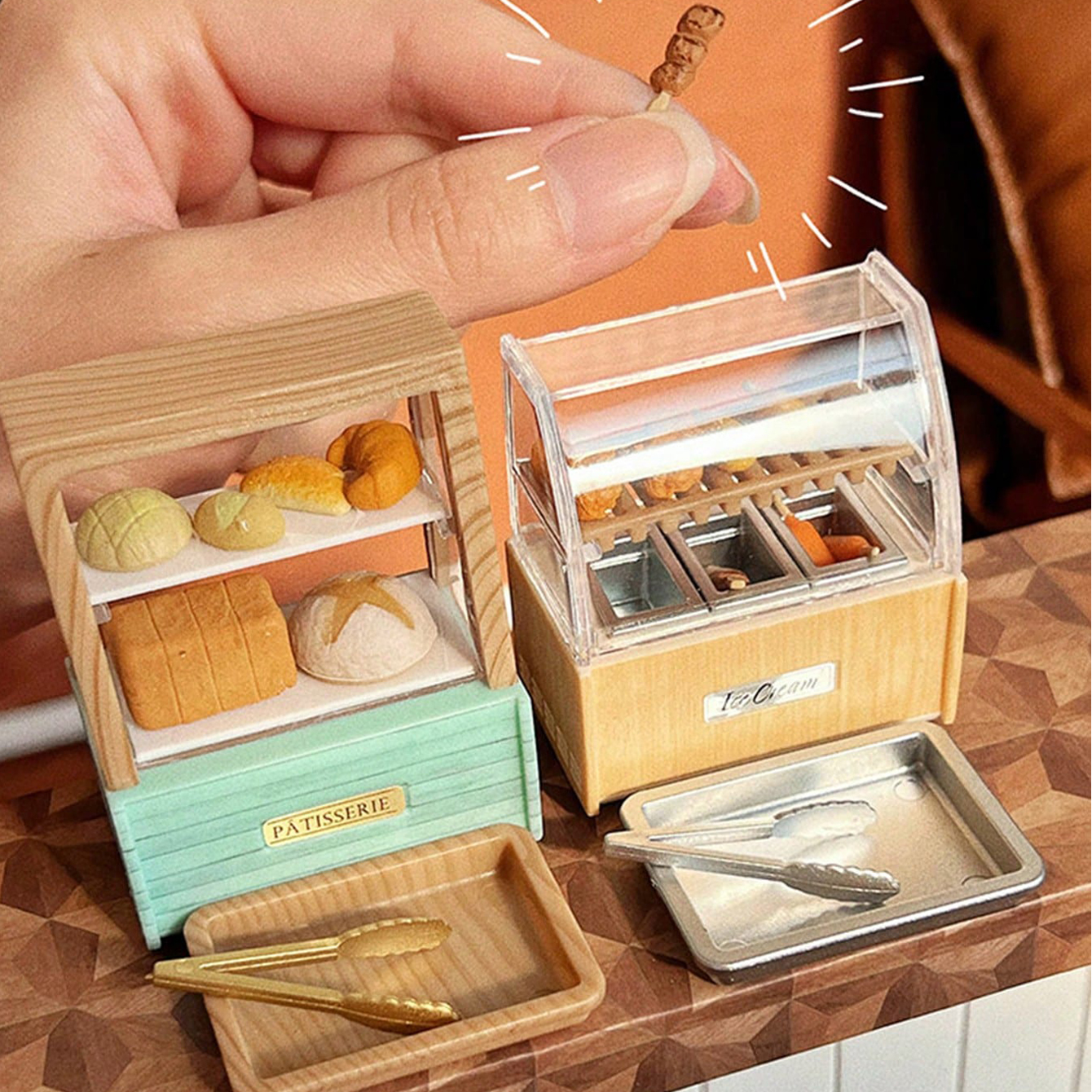 Dollhouse Miniature Bread Cabi - Food And Snacks บทวิจารณ์และราคา