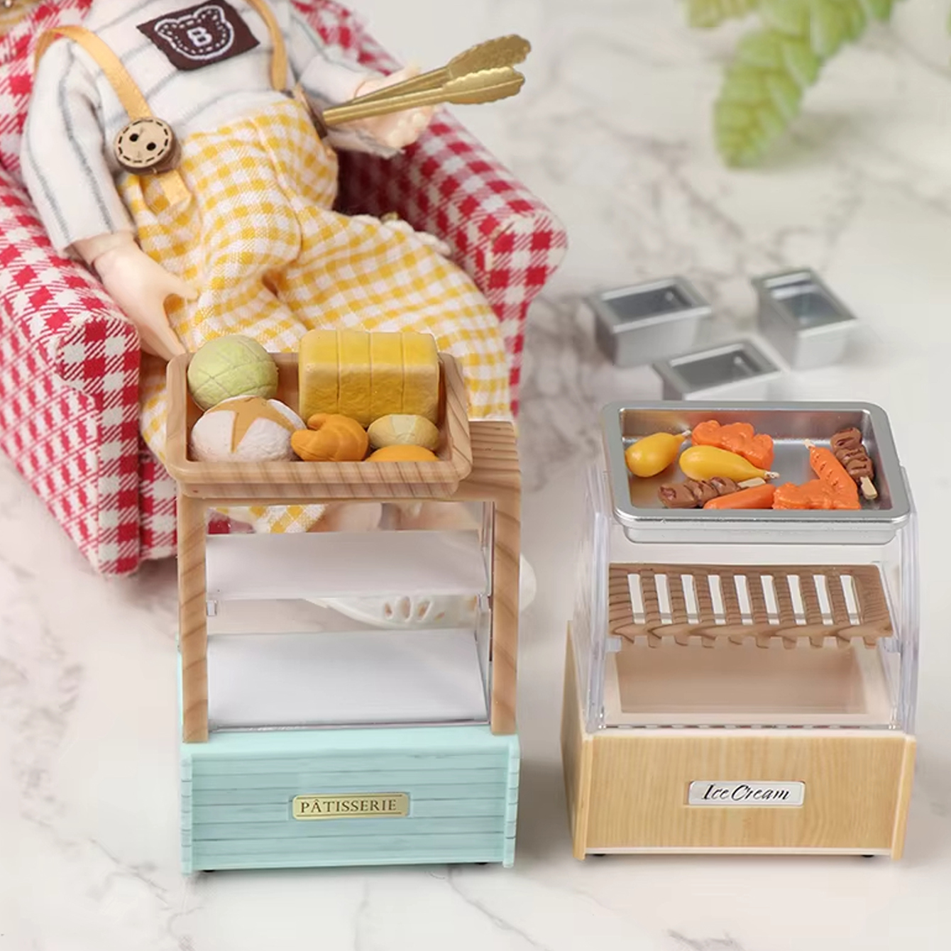 Dollhouse Miniature Bread Cabi - Food And Snacks บทวิจารณ์และราคา