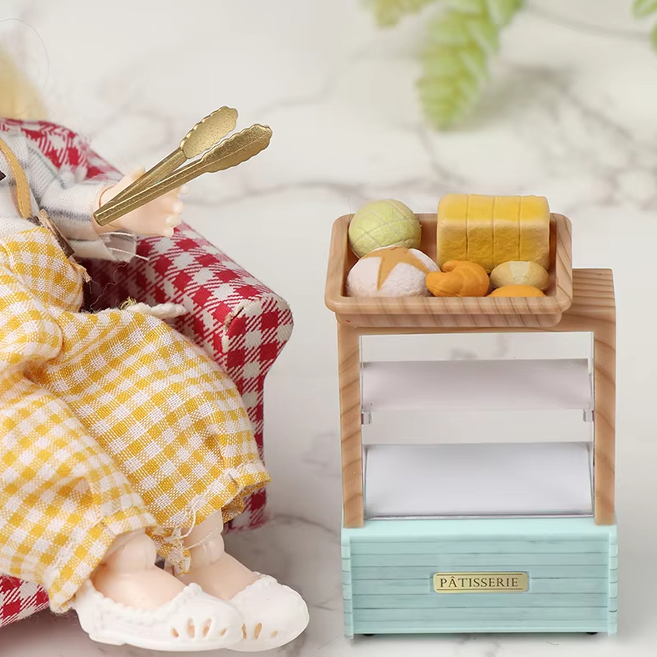 Dollhouse Miniature Bread Cabi - Food And Snacks บทวิจารณ์และราคา