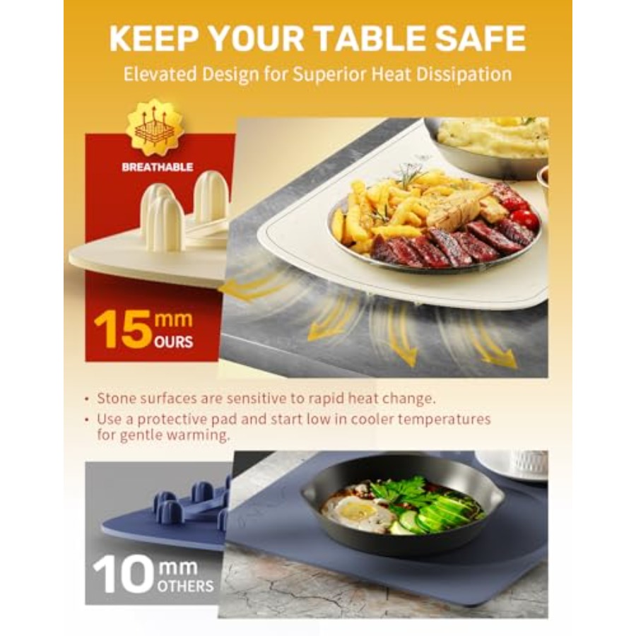 Warming Mat for Food, VEPOKA F - Food & Snacks Coloring Book Bold & Easy บทวิจารณ์และราคา