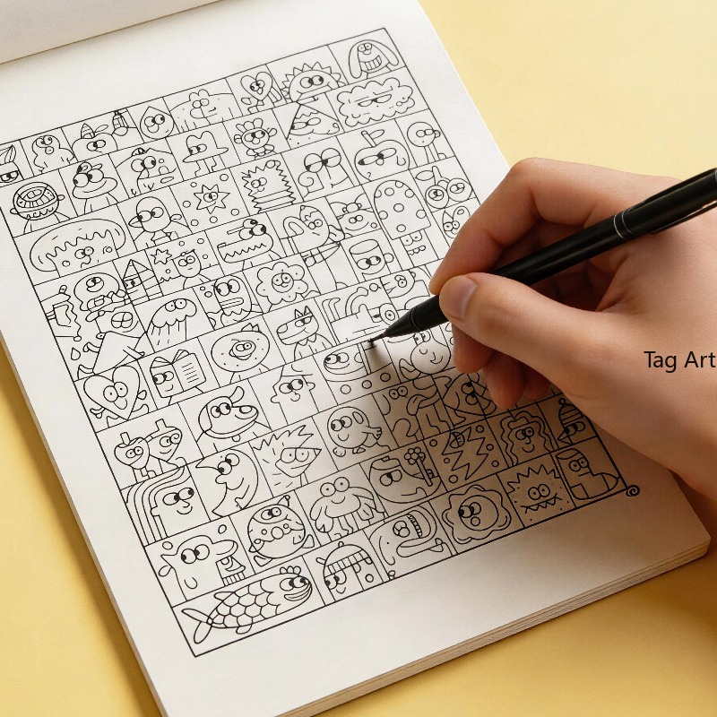 Anxious Relief Hand Picture Bo - Food Snacks Coloring Book บทวิจารณ์และราคา