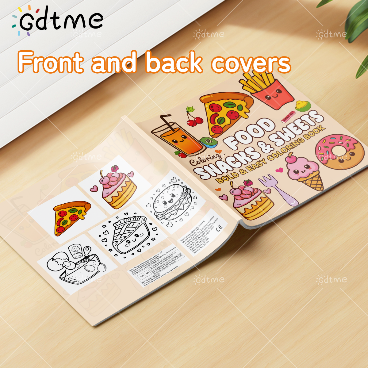 FOOD SNACKS & SWEETS Themed Co - Food Snacks Coloring Book บทวิจารณ์และราคา