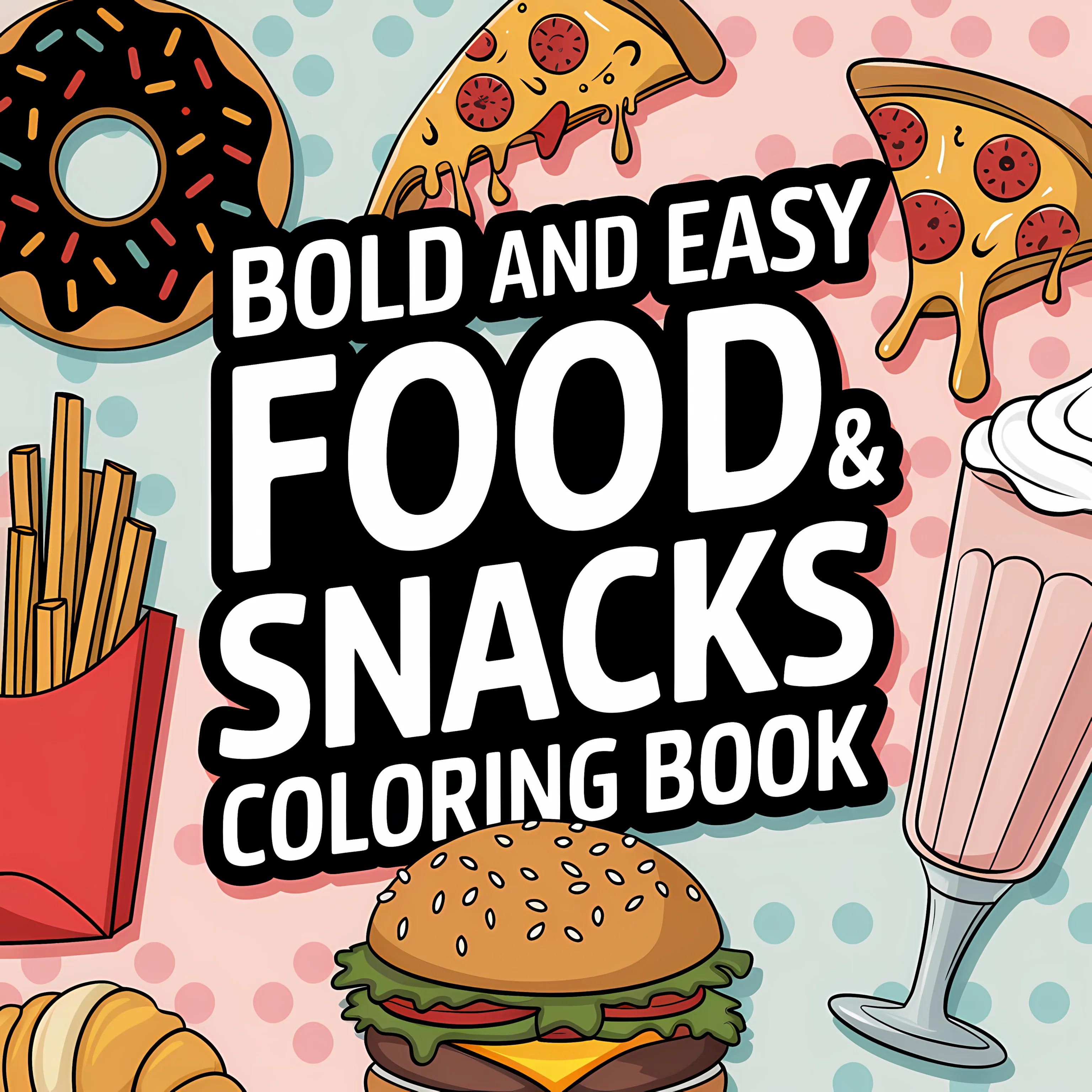 Easy Food and Snacks Coloring  - Food Snacks Coloring Book บทวิจารณ์และราคา