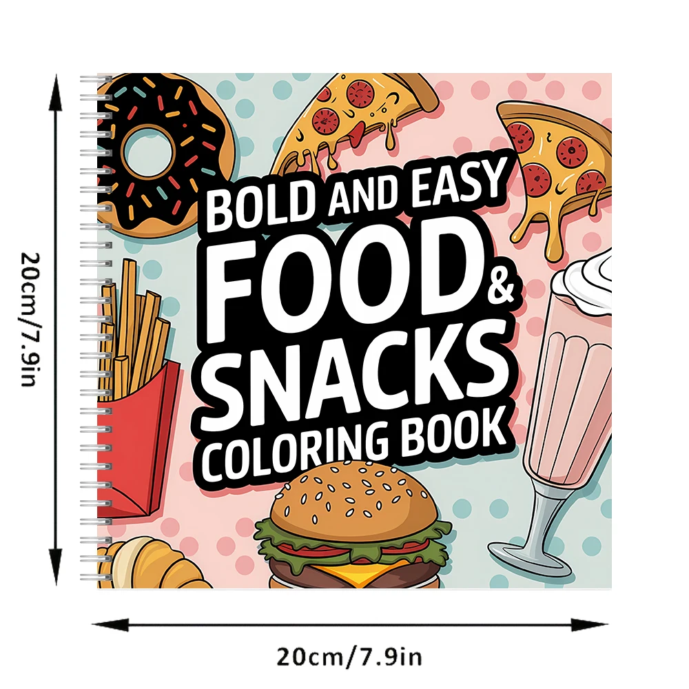 Easy Food and Snacks Coloring  - Food Snacks Coloring Book บทวิจารณ์และราคา
