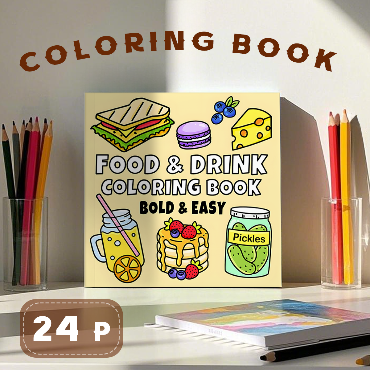Delicious Treats Coloring Book - Food Snacks Coloring Book บทวิจารณ์และราคา