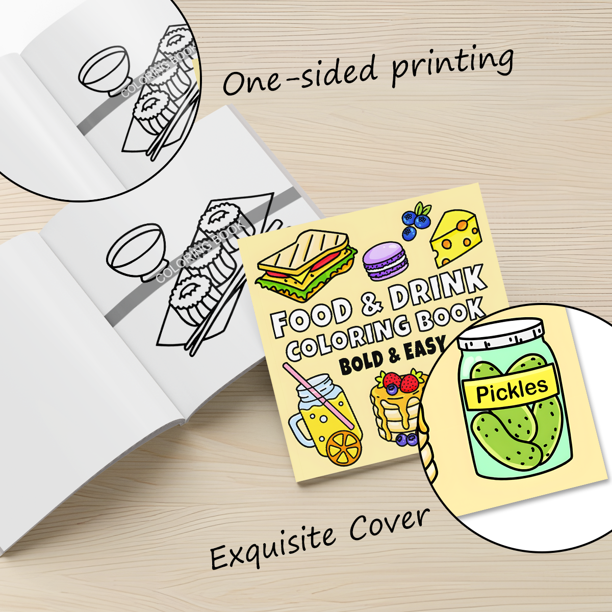 Delicious Treats Coloring Book - Food Snacks Coloring Book บทวิจารณ์และราคา