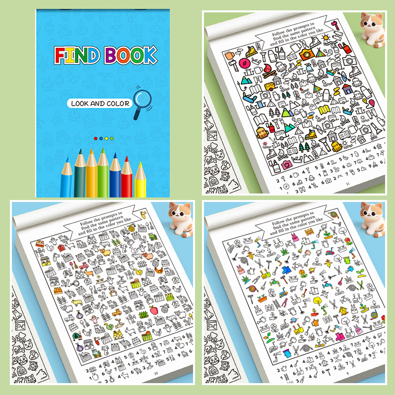 Interactive Book with Hidden P - Food Snacks Coloring Book บทวิจารณ์และราคา