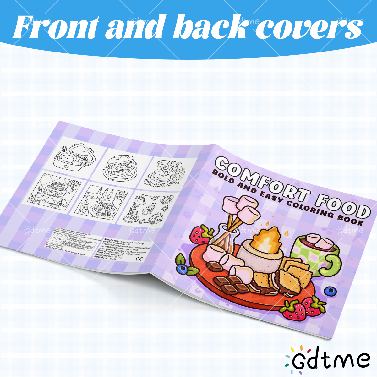 COMFORT FOOD BOLD AND EASY 24  - Food Snacks Coloring Book บทวิจารณ์และราคา