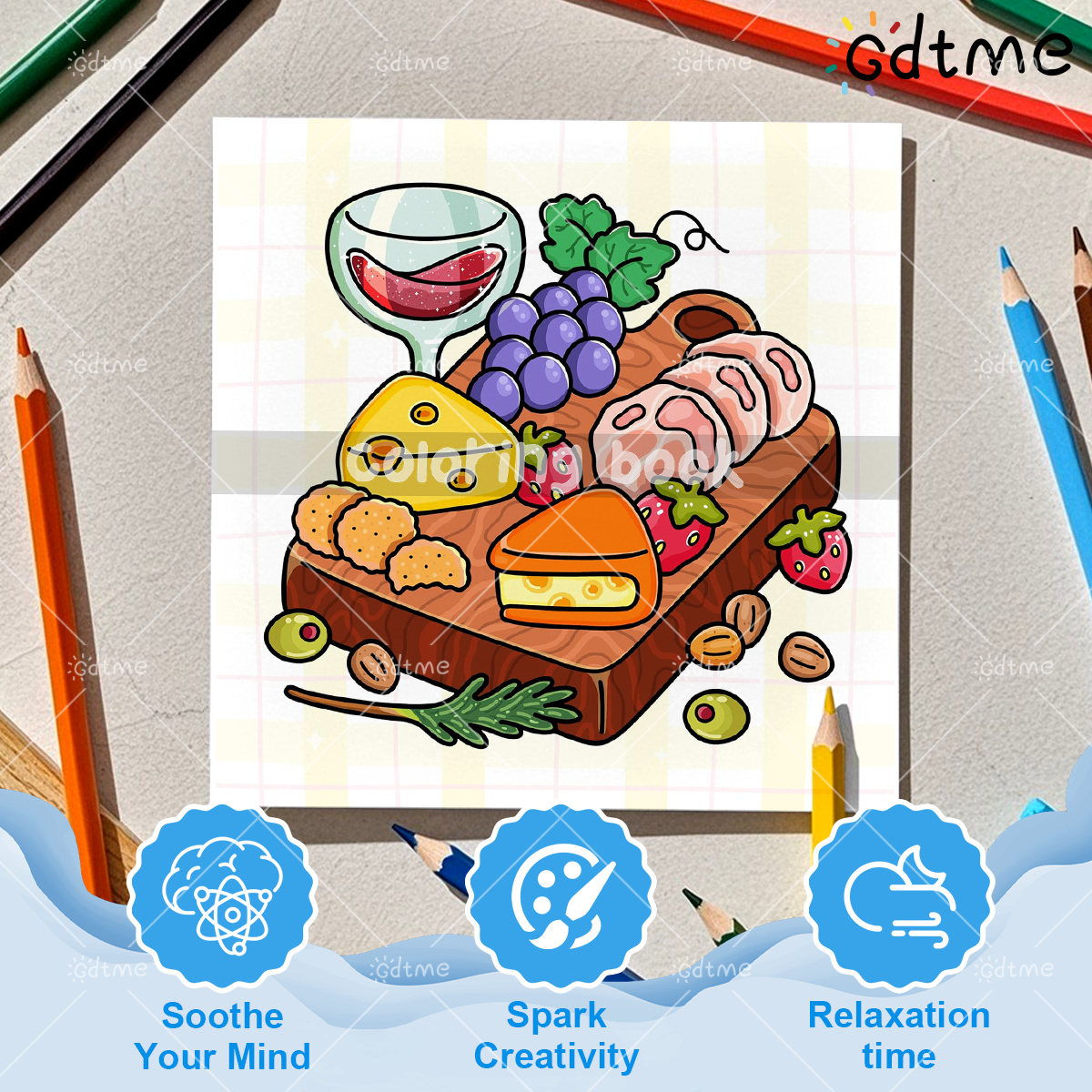COMFORT FOOD BOLD AND EASY 24  - Food Snacks Coloring Book บทวิจารณ์และราคา