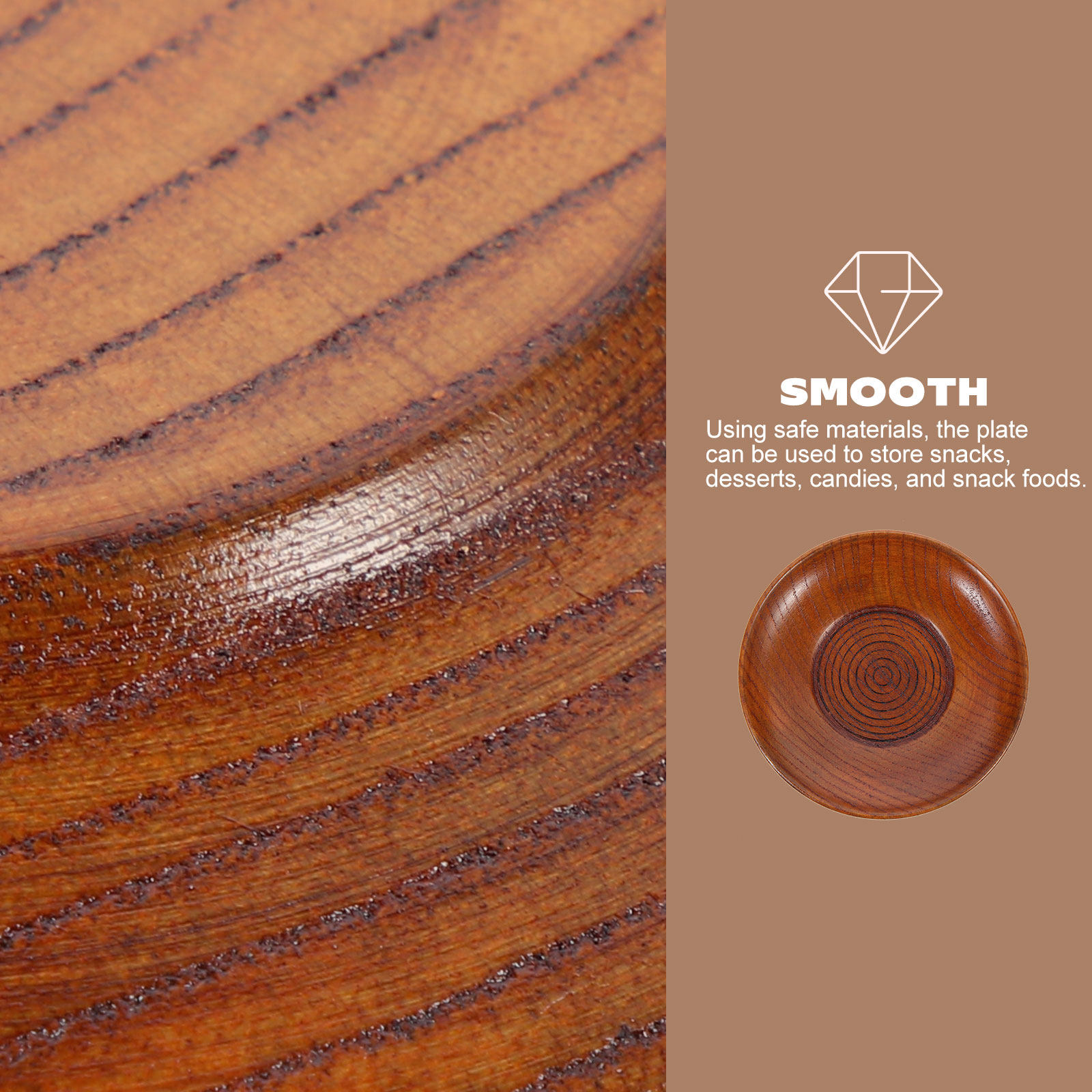 Eco Friendly Wooden Food Servi - Food Sweet Snacks บทวิจารณ์และราคา