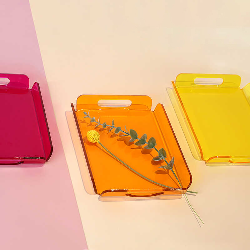 Large Acrylic Tray Ottoman Cof - Food Snacks To Eat บทวิจารณ์และราคา
