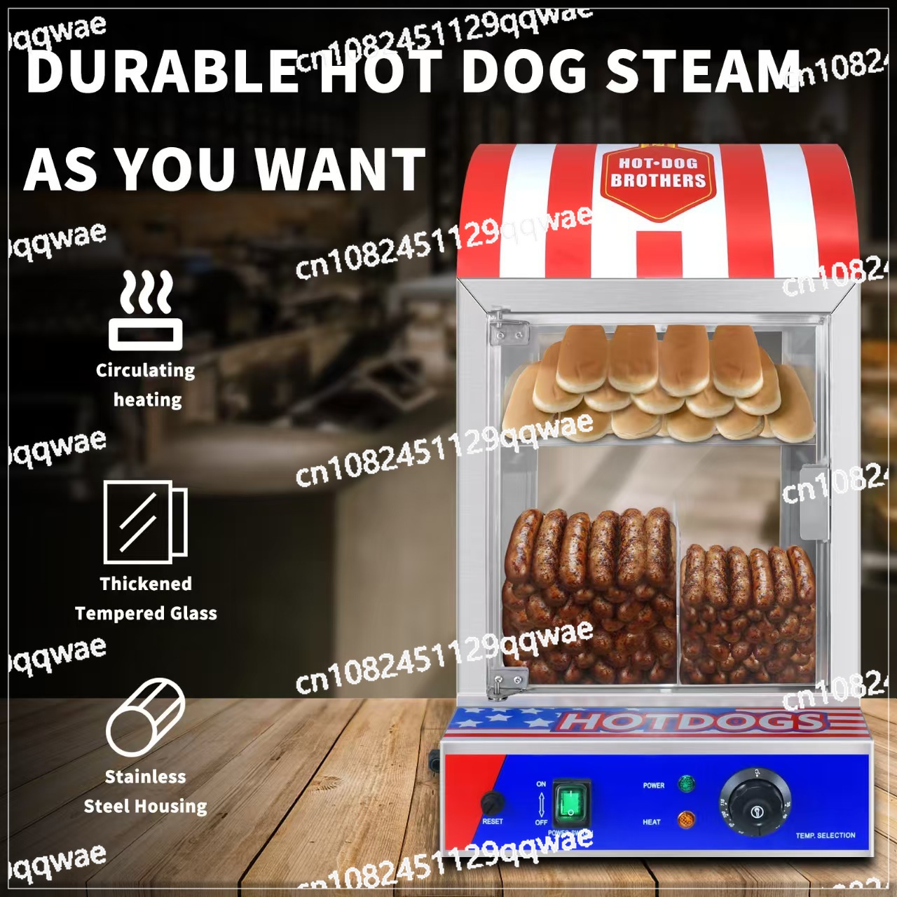 Commercial Automatic Hot Dog B - Food Processor Snacks บทวิจารณ์และราคา