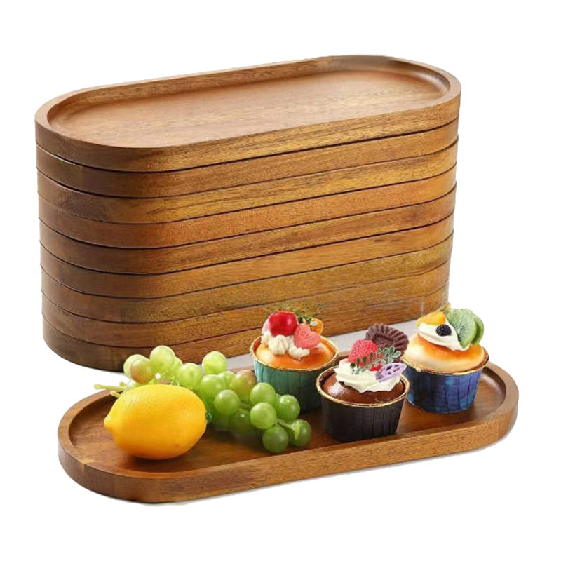 Tableware Solid Wood Food Tray - Food In Japanese Snacks บทวิจารณ์และราคา