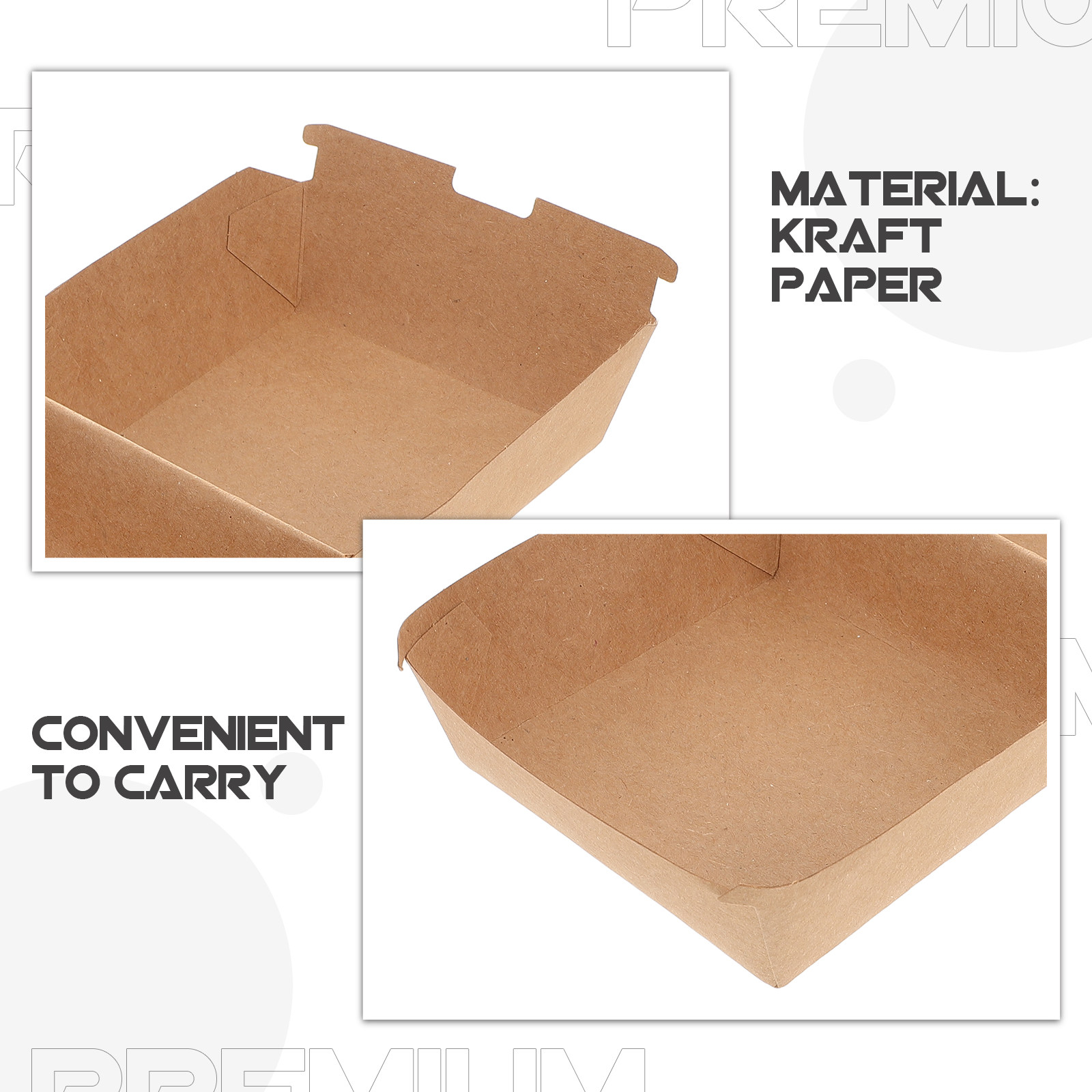 30Pcs Burger Boxes Kraft Paper - Food And Snacks บทวิจารณ์และราคา