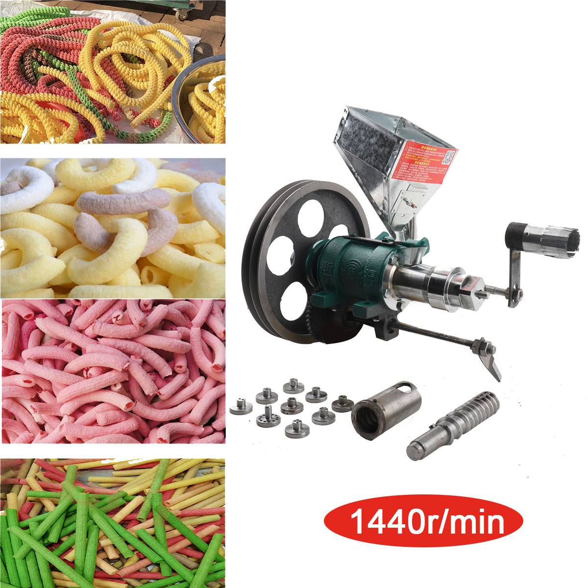 25Kg/h Snack Extruder Corn Ric - Food Processor Snacks บทวิจารณ์และราคา