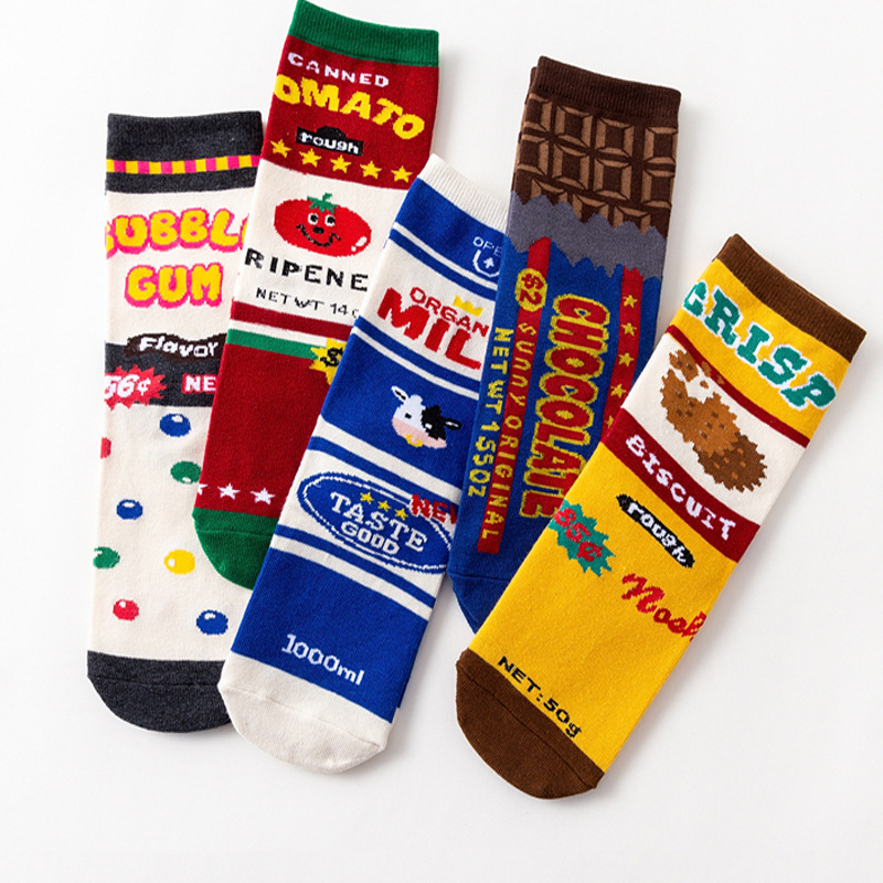 1 Pair Fashion Women Sock Funn - Food In Japanese Snacks บทวิจารณ์และราคา