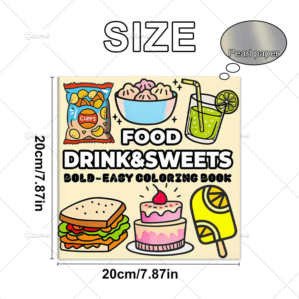 Food Drinks & Sweets Bold & Ea - Food Snacks Coloring Book บทวิจารณ์และราคา