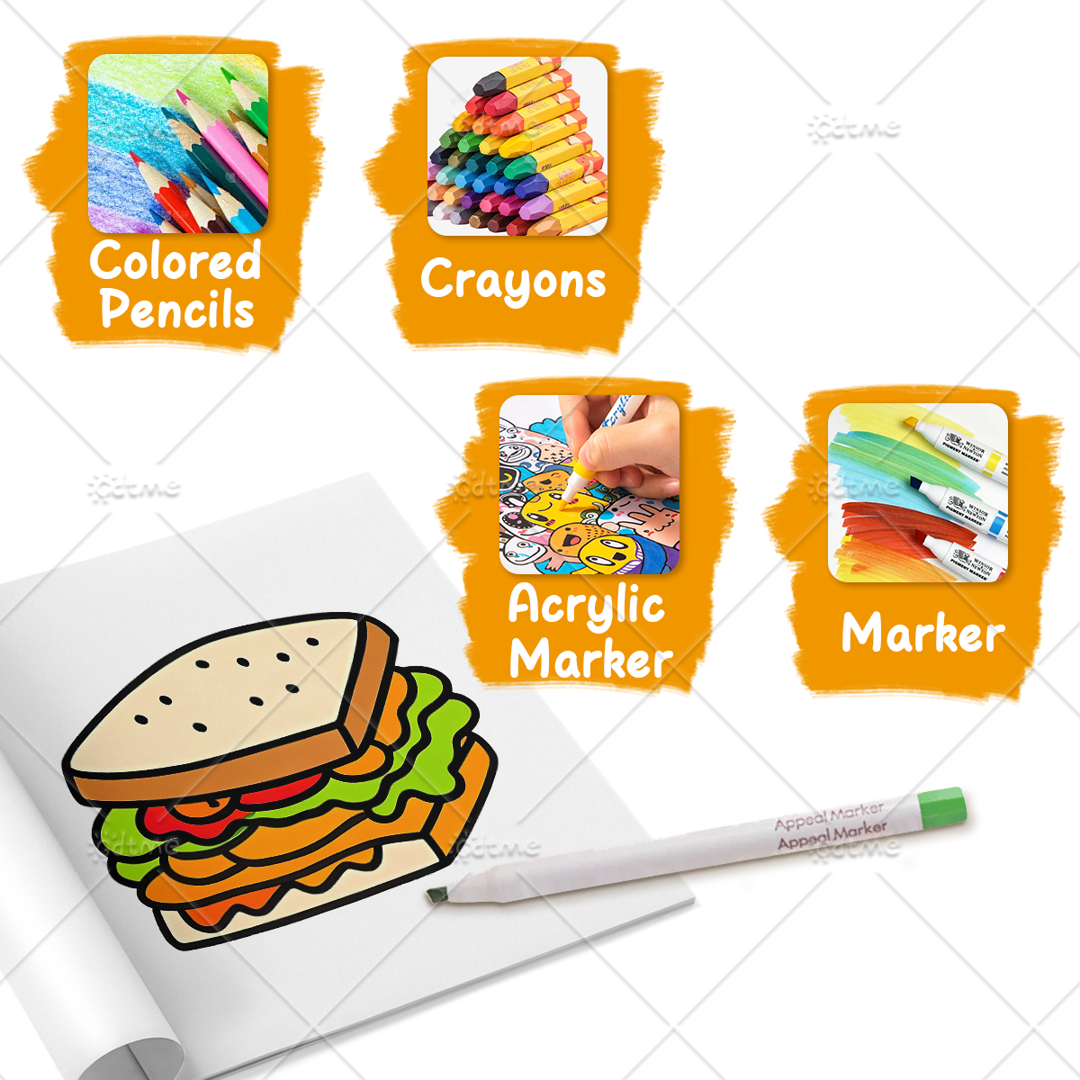 Food Drinks & Sweets Bold & Ea - Food Snacks Coloring Book บทวิจารณ์และราคา
