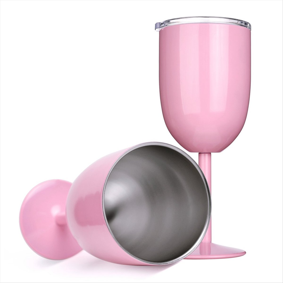 2PCS Insulated Pink Wine Glass - Food & Snacks Coloring Book Bold & Easy บทวิจารณ์และราคา
