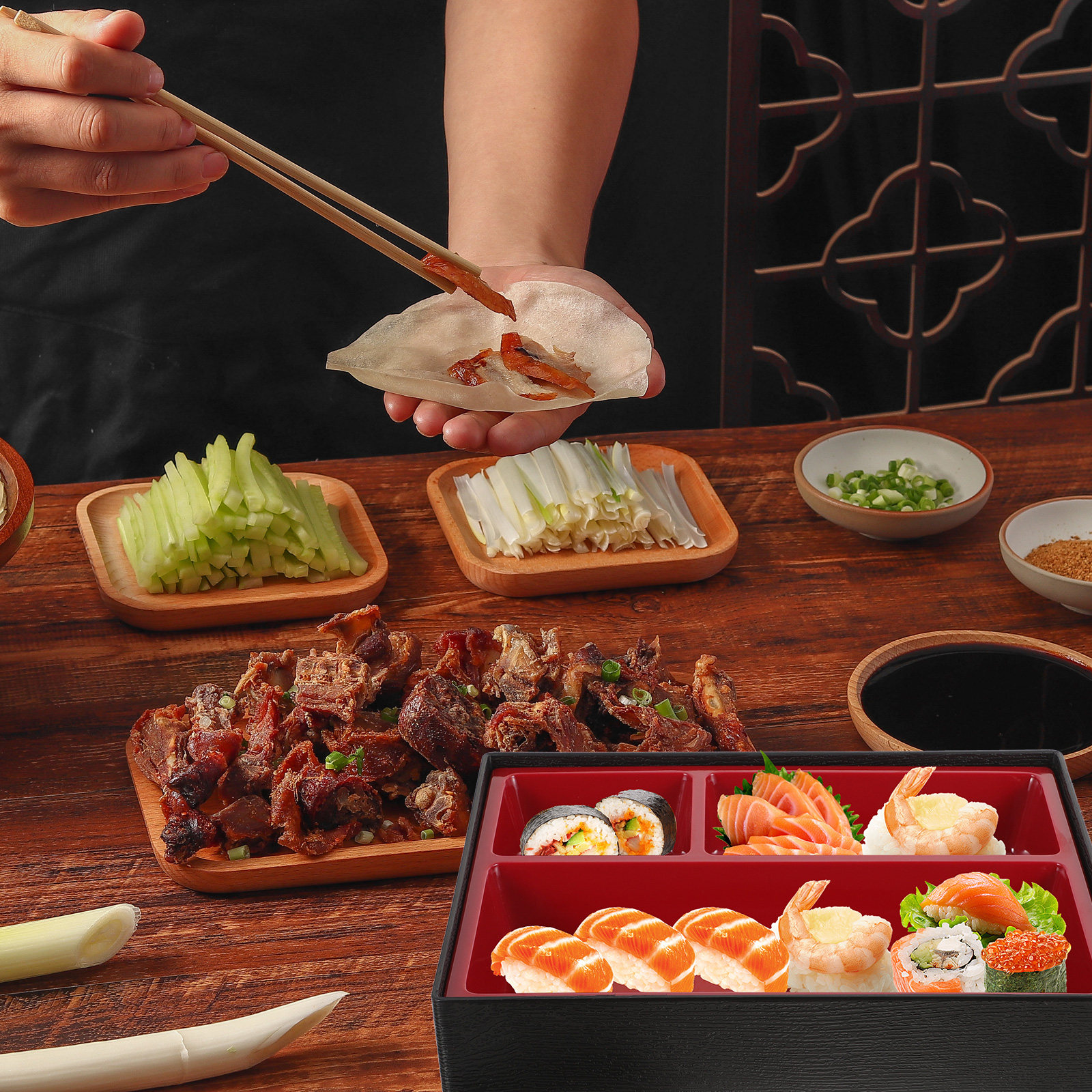 Japanese Bento Box Food Contai - Food In Japanese Snacks บทวิจารณ์และราคา
