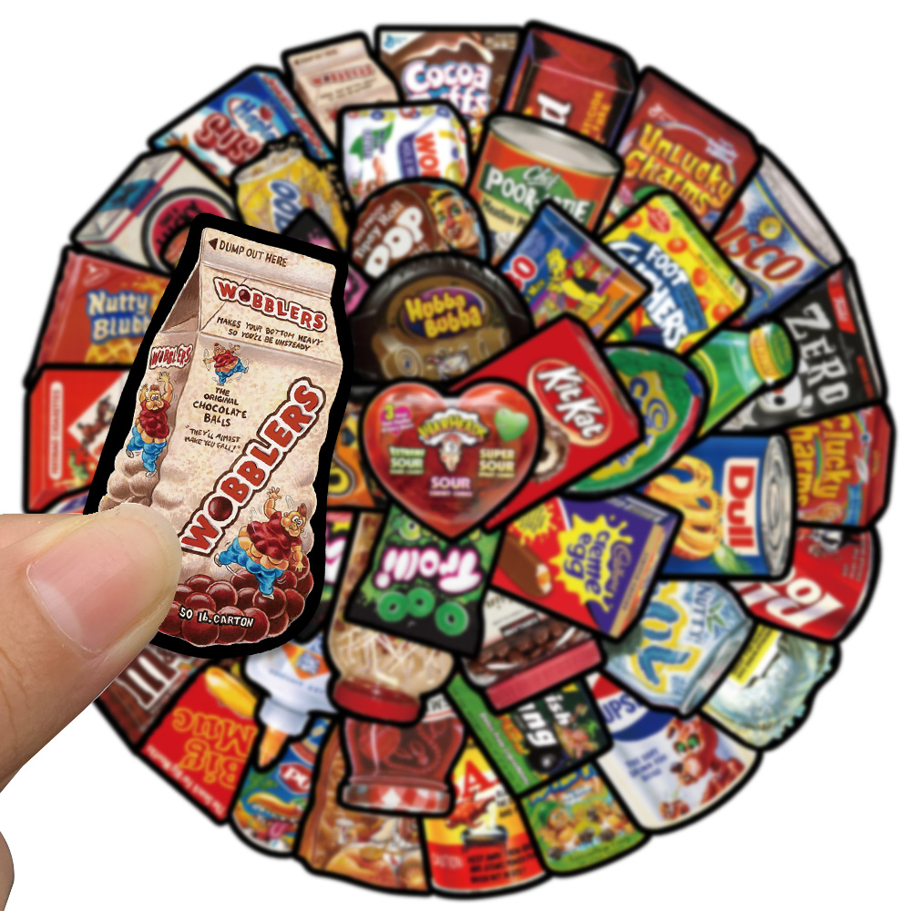 48PCS Cartoon American Snacks  - American Food Y Snacks บทวิจารณ์และราคา