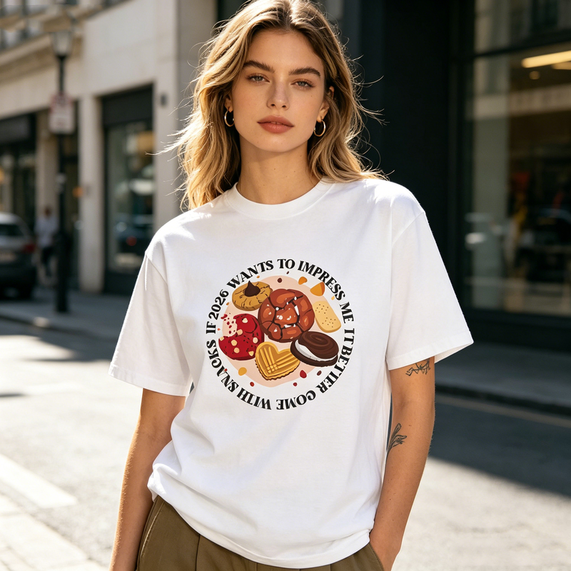 2026 Snacks Graphic T Shirt Cu - Foody Snacks บทวิจารณ์และราคา