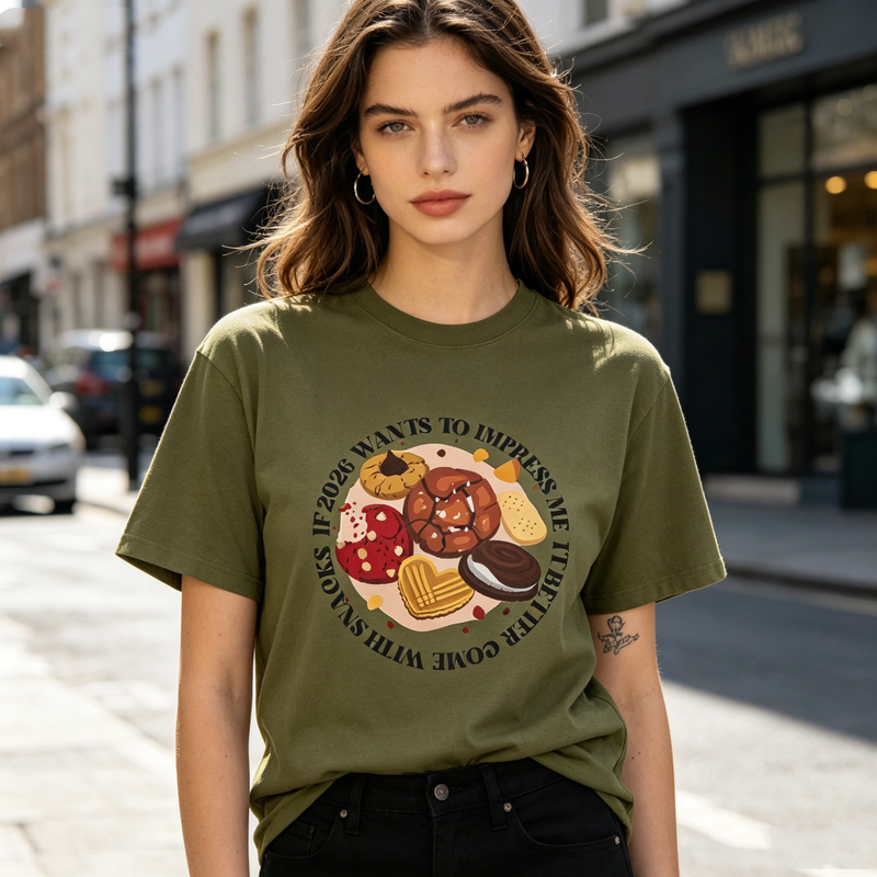 2026 Snacks Graphic T Shirt Cu - Foody Snacks บทวิจารณ์และราคา