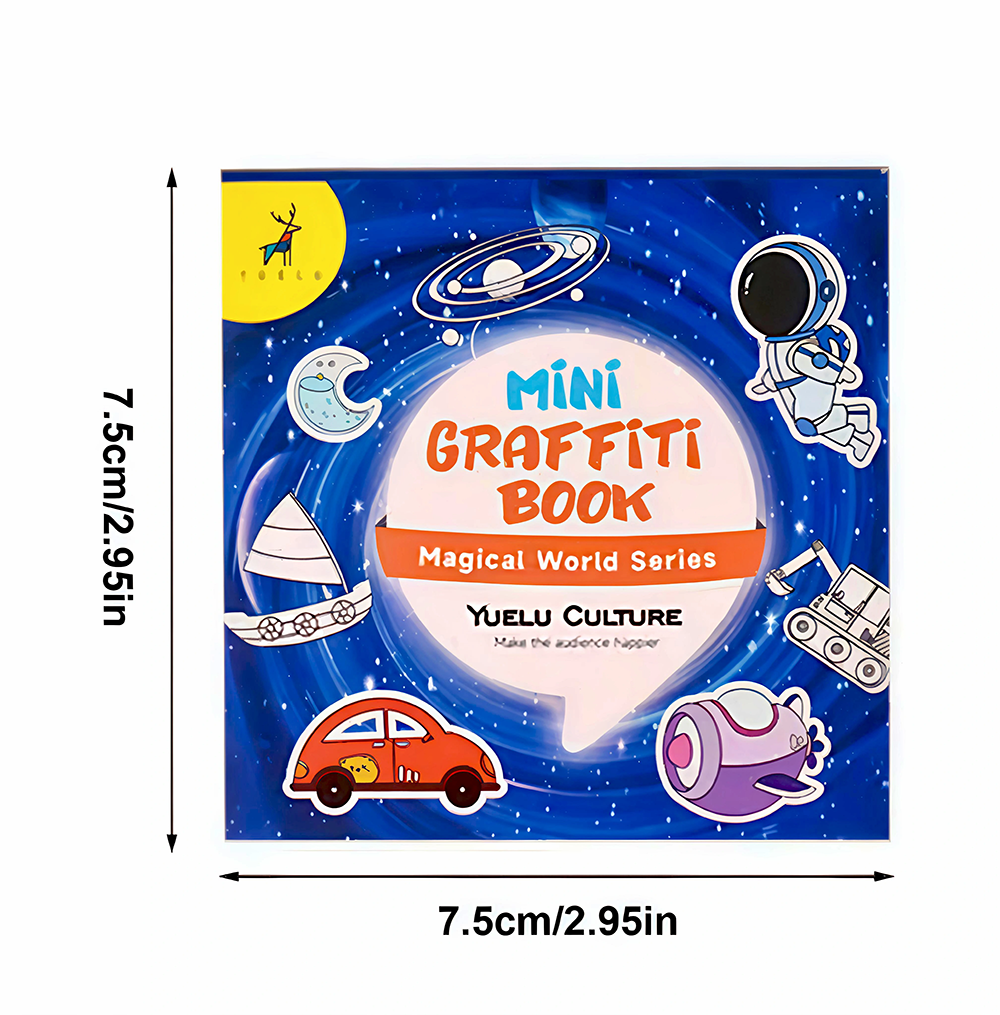 50Sheets Mini Graffiti Noteboo - Food Snacks Coloring Book บทวิจารณ์และราคา
