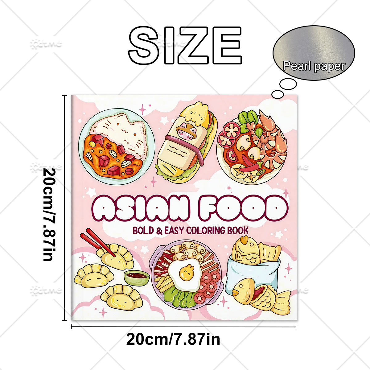 ASIAN Food Bold-easy Patterns  - Food Snacks Coloring Book บทวิจารณ์และราคา
