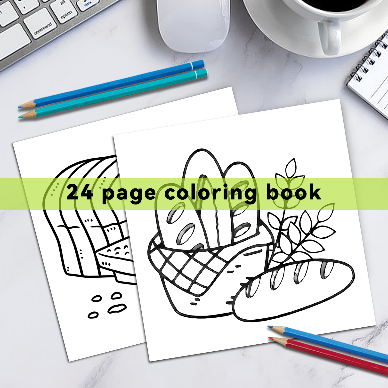 FOOD AND SNACK Coloring Book F - Food Snacks Coloring Book บทวิจารณ์และราคา