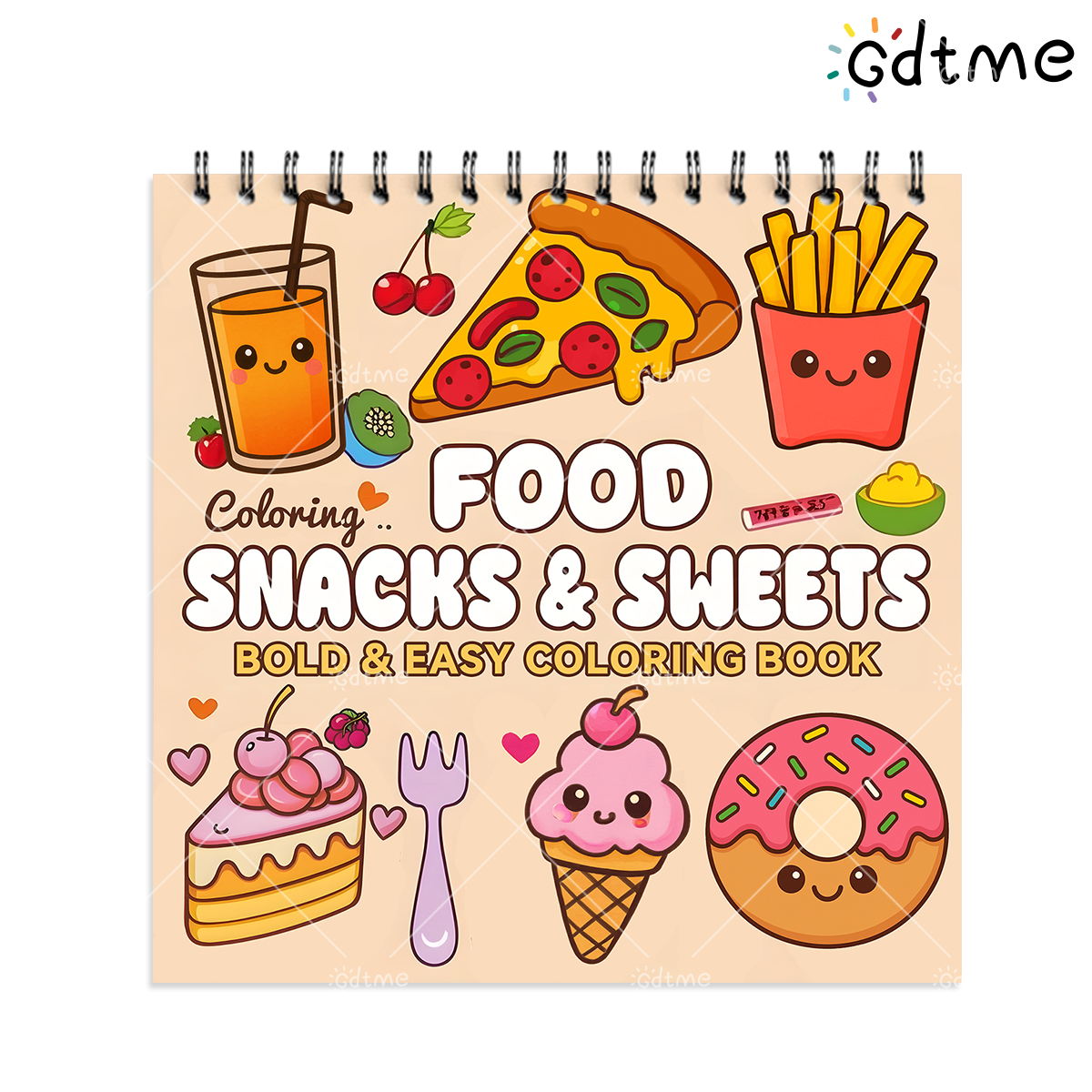 FOOD SNACKS & SWEETS Themed Co - Food Snacks Coloring Book บทวิจารณ์และราคา