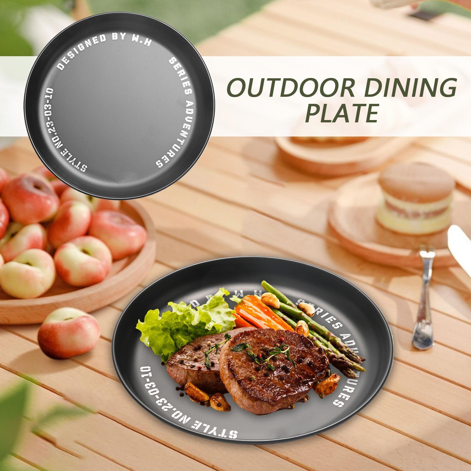 Stainless Steel Plate Safe Out - Food Snacks To Eat บทวิจารณ์และราคา