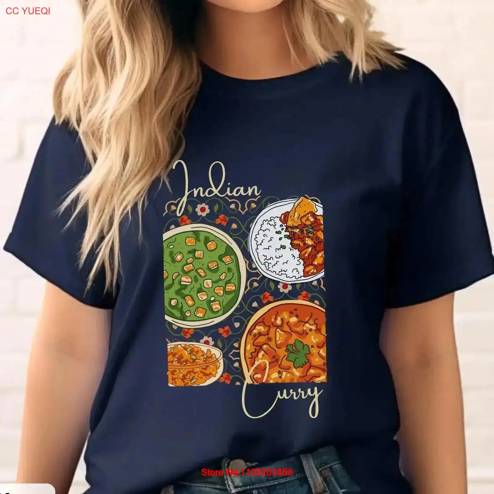 Indian Curry ArT T Shirt Butte - Foody Snacks บทวิจารณ์และราคา