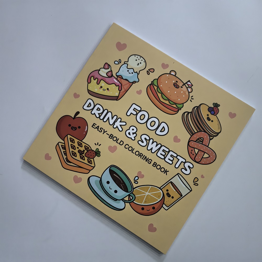 Food Drink & Sweets Easy-bold  - Food Snacks Coloring Book บทวิจารณ์และราคา