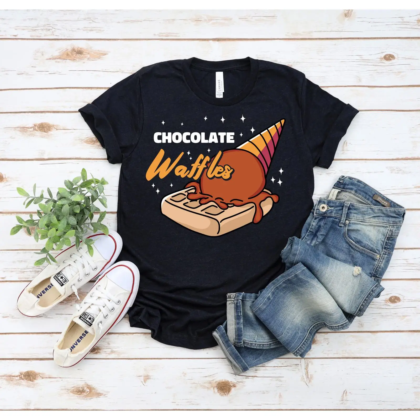 Waffles And Chocolate Ice Crea - Foody Snacks บทวิจารณ์และราคา