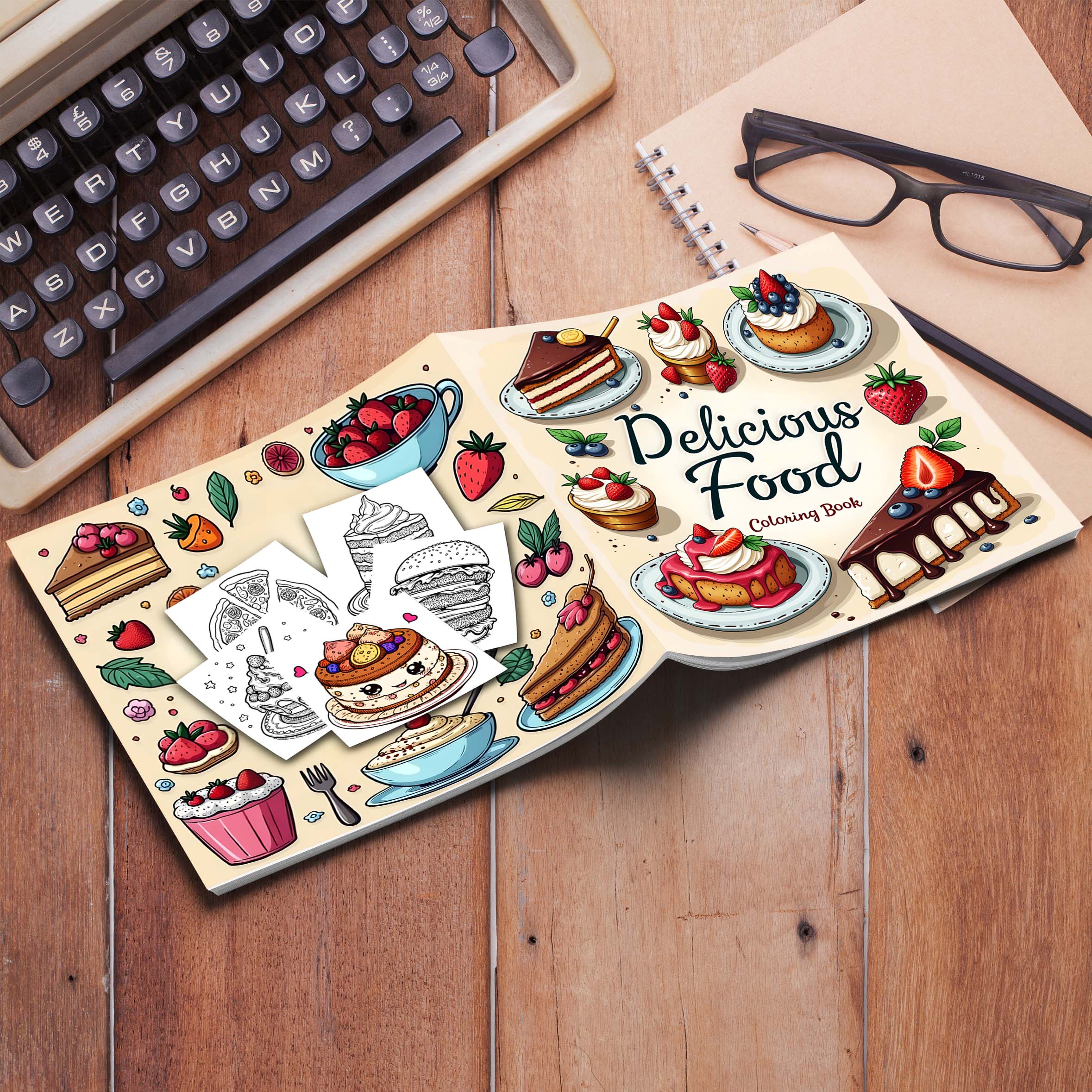 1pc Food Style Art Coloring Bo - Food Snacks Coloring Book บทวิจารณ์และราคา