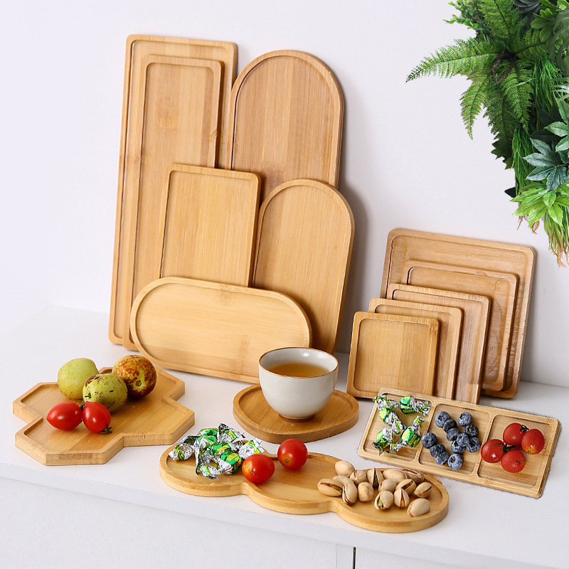 Tableware Solid Wood Food Tray - Food In Japanese Snacks บทวิจารณ์และราคา