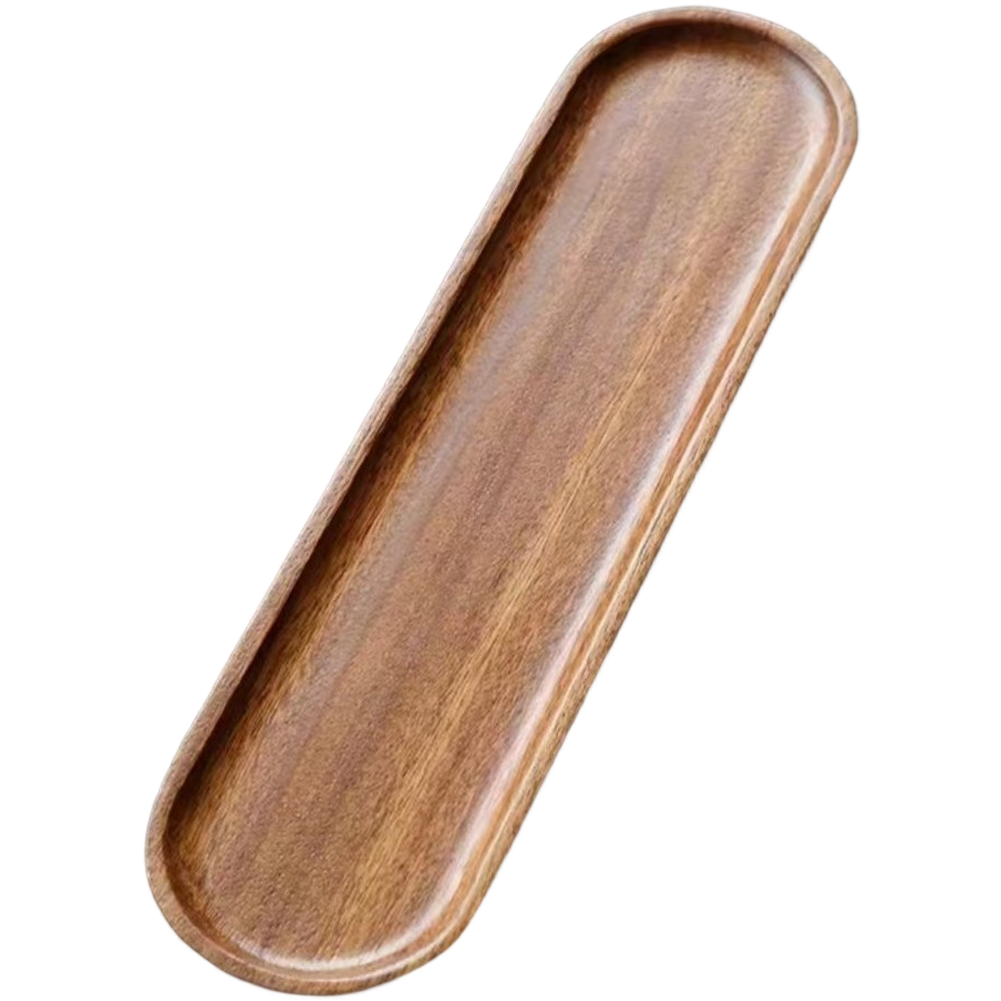 Walnut Wood Tray Tableware Rec - Food In Japanese Snacks บทวิจารณ์และราคา