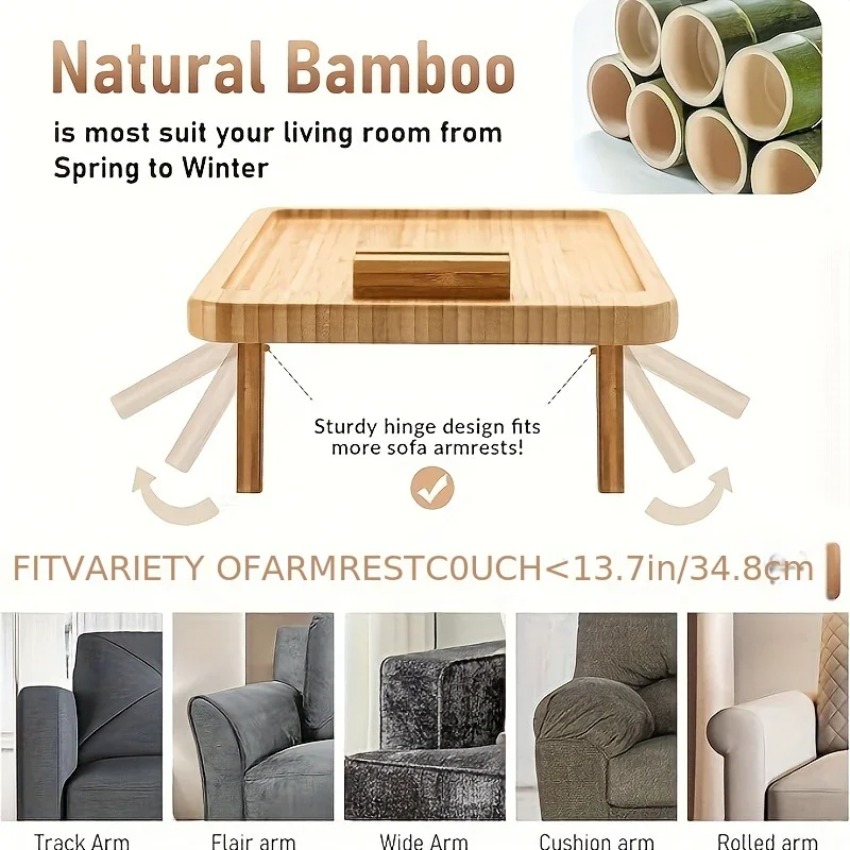 Wooden Foldable Tray Lazy Sofa - Food Snacks To Eat บทวิจารณ์และราคา