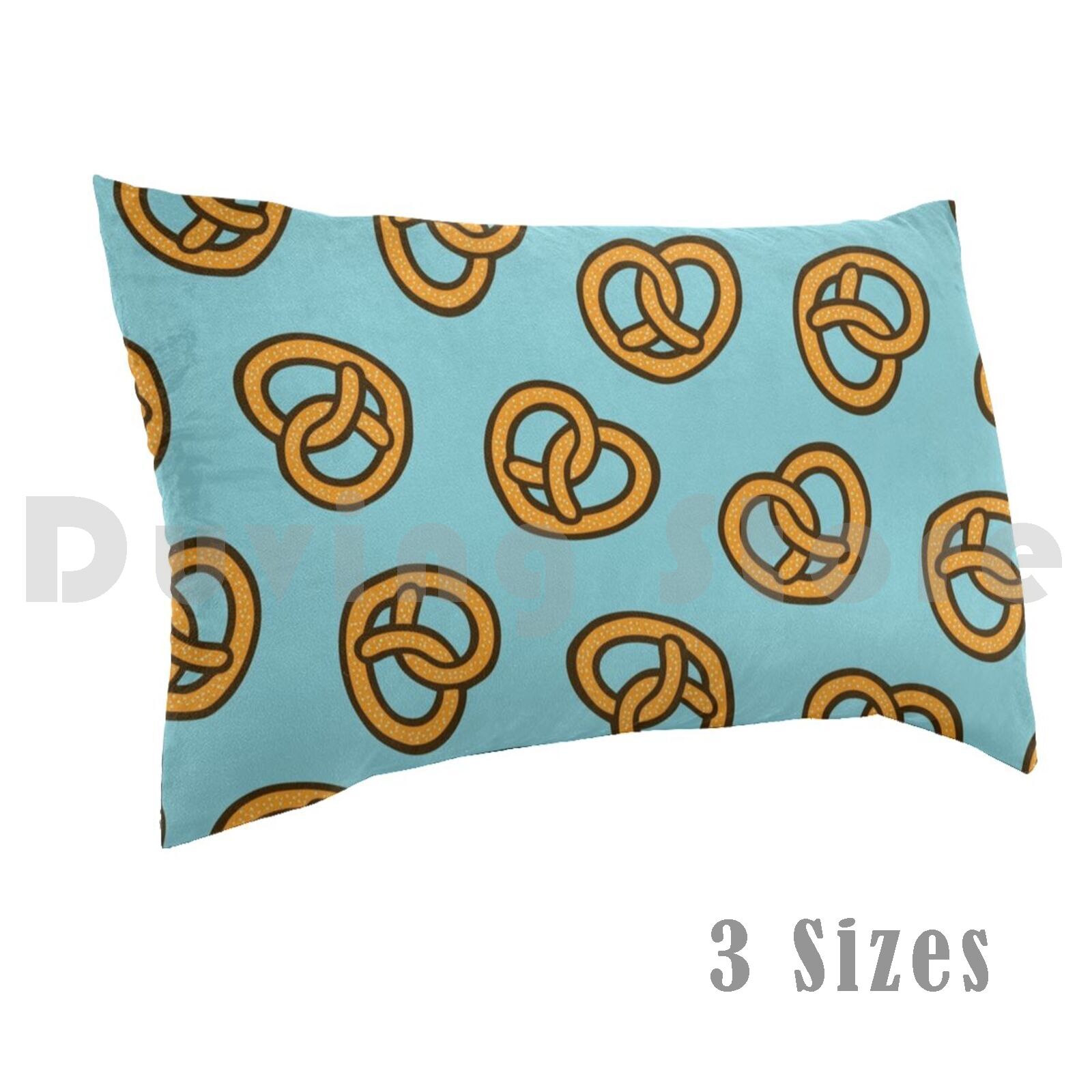 I Heart Pretzels Pattern Pillo - Foody Snacks บทวิจารณ์และราคา