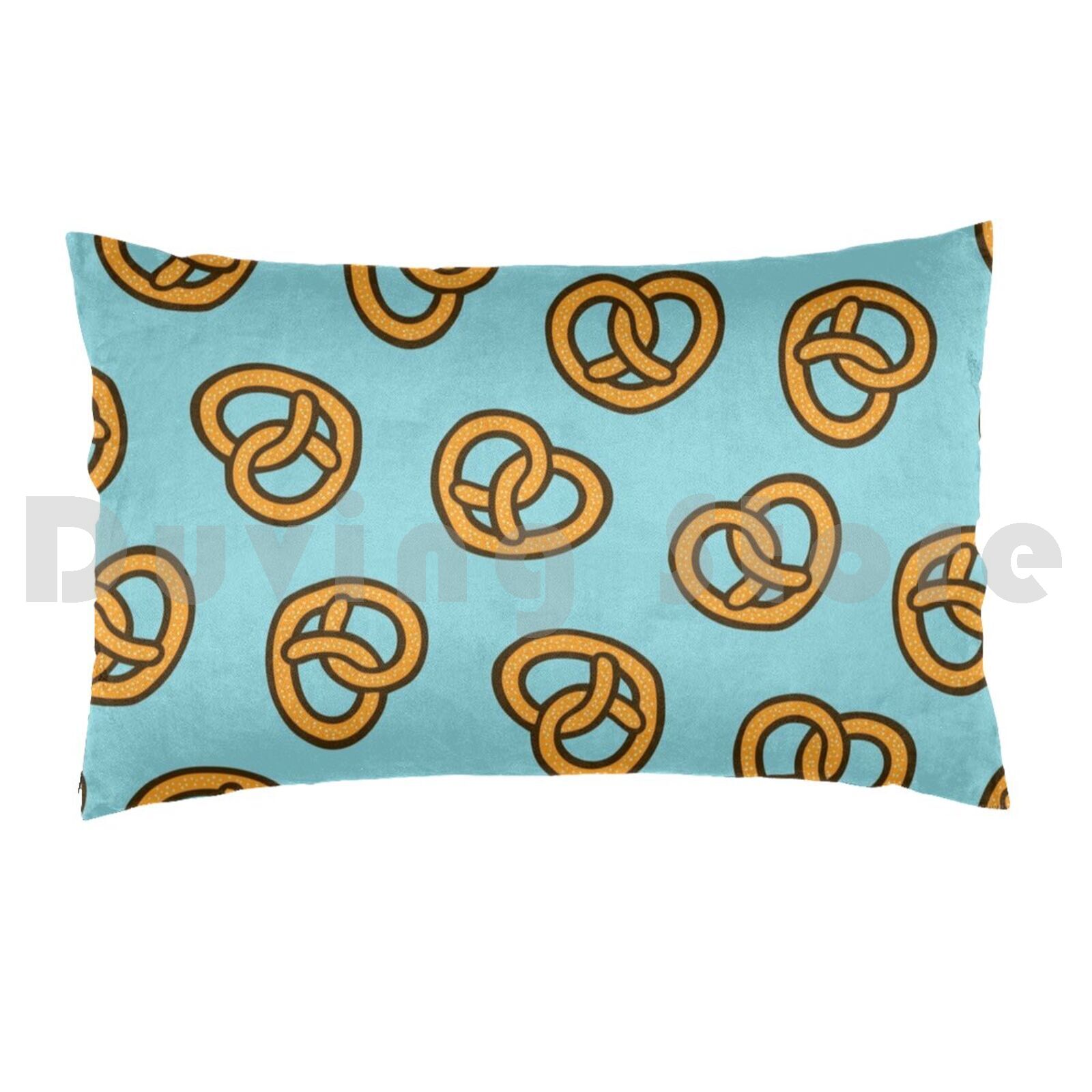 I Heart Pretzels Pattern Pillo - Foody Snacks บทวิจารณ์และราคา