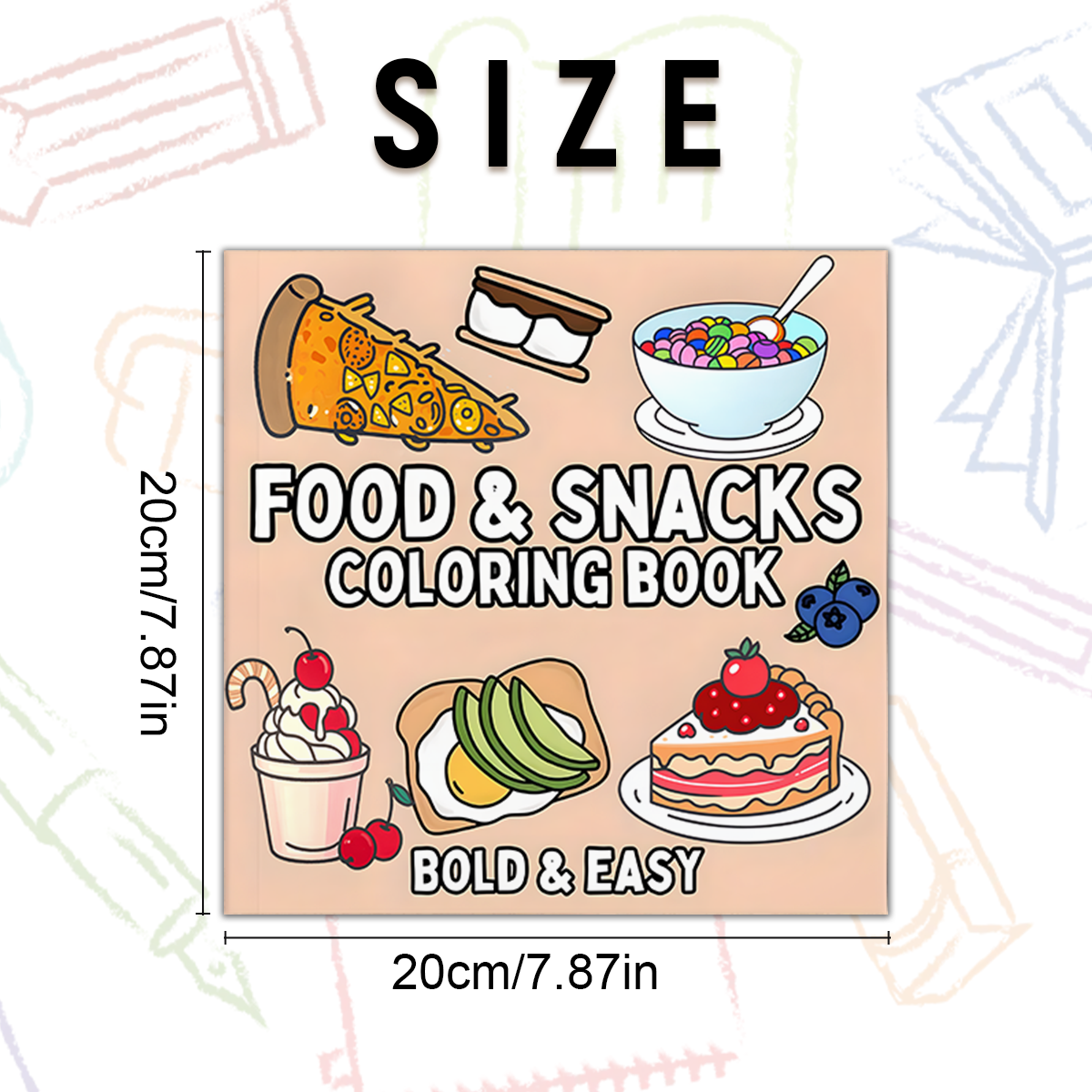 Delicious Food & Snack Themed  - Food Snacks Coloring Book บทวิจารณ์และราคา