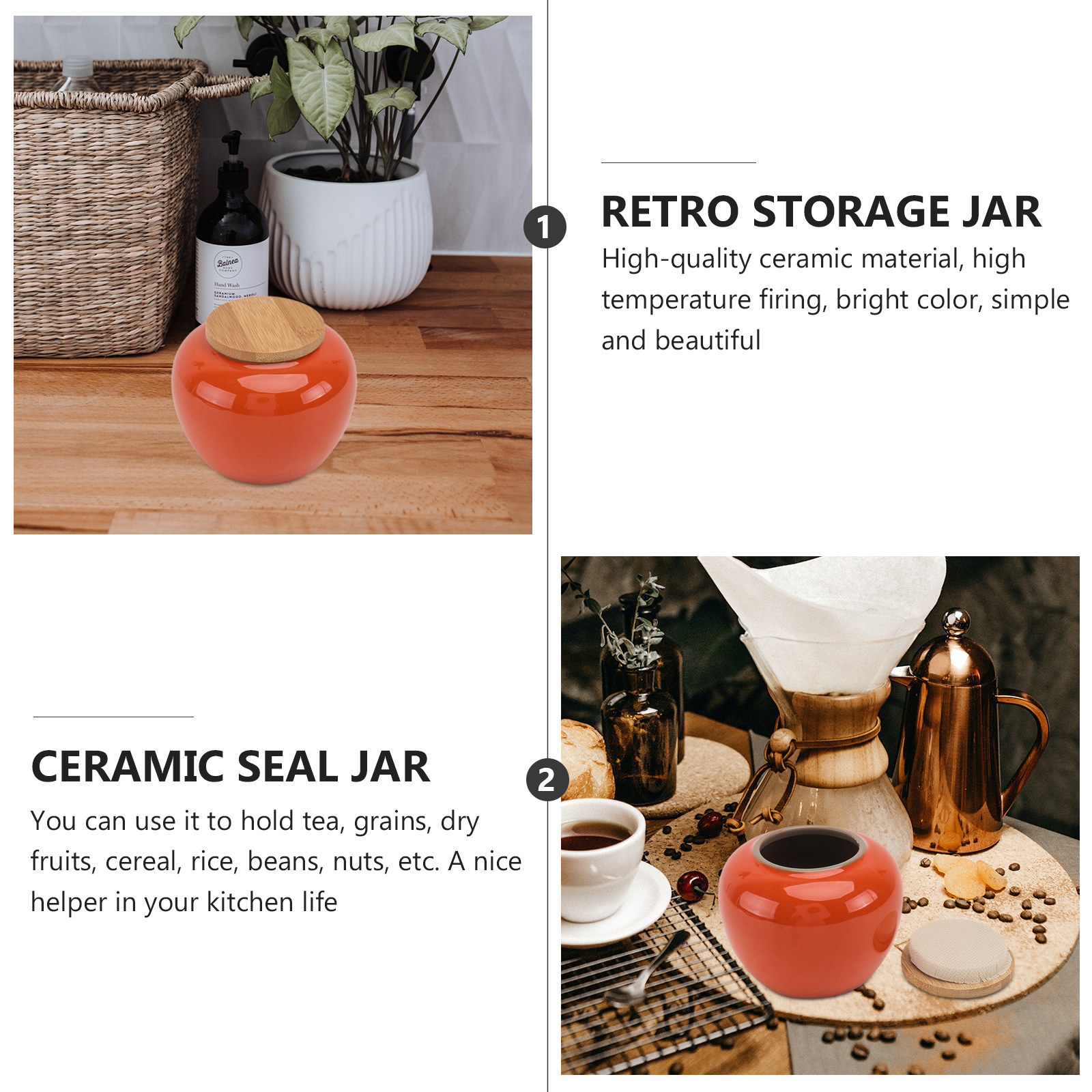 1Pcs Japanese Style Tea Canist - Food In Japanese Snacks บทวิจารณ์และราคา