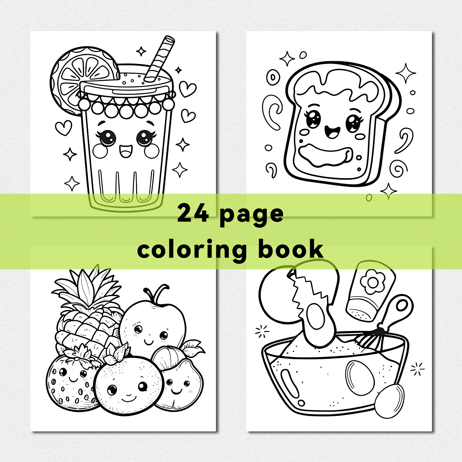FOOD AND SNACK Coloring Book F - Food Snacks Coloring Book บทวิจารณ์และราคา