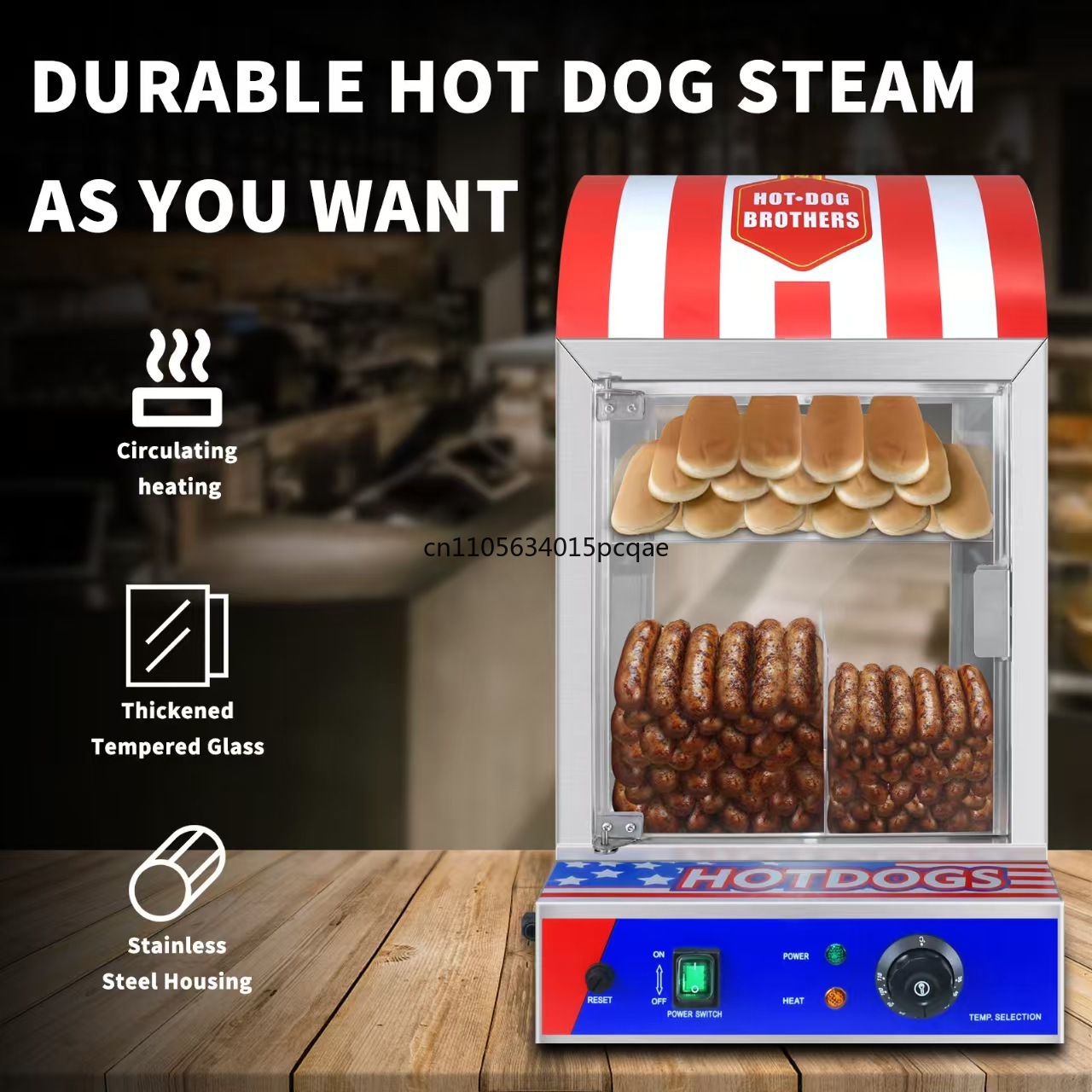 Commercial Automatic Hot Dog B - Food Processor Snacks บทวิจารณ์และราคา