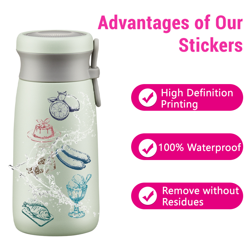 50PCS Retro Food Stickers Set  - Yummy Food Snacks บทวิจารณ์และราคา