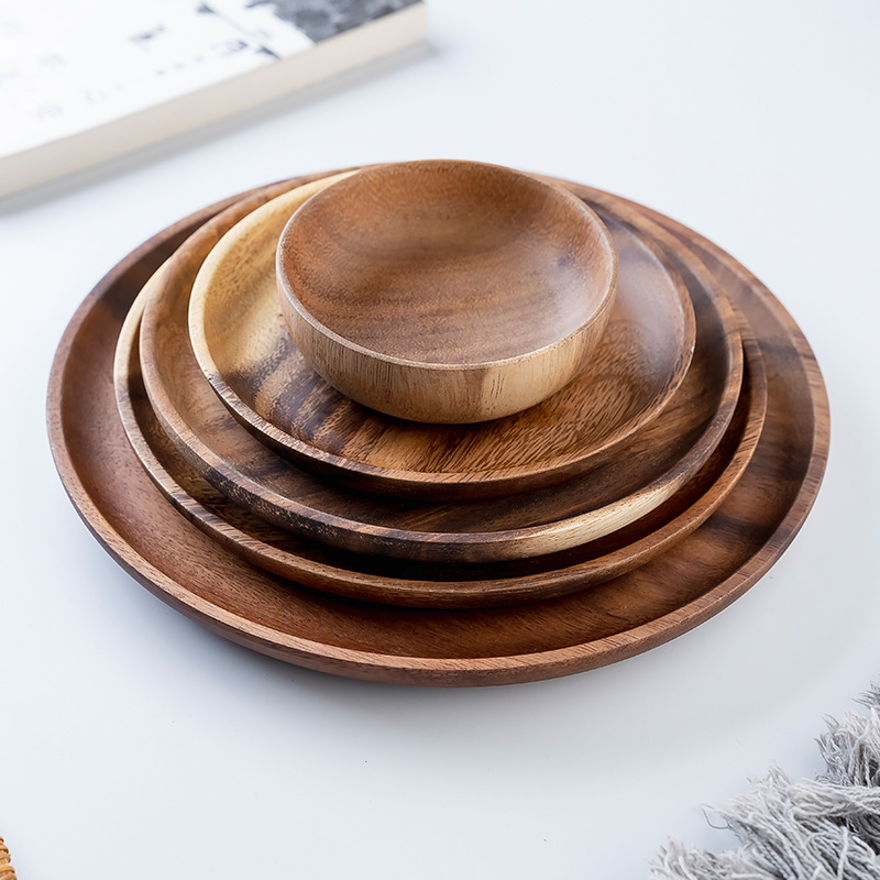 Wooden Dinner Plates Household - Food In Japanese Snacks บทวิจารณ์และราคา